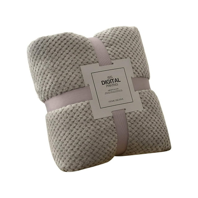 Lightweight Wool Blanket for Sofa Bed and Travel - Versatile All-Season Throw for Summer and Autumn