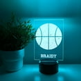 thumbnail image 6 of Custom Personalized LED 16 Colors Night Light Up Lamp Sports Football, Bowling, Volleyball Softball Basketball Soccer Tennis Room Décor Gift, 6 of 10