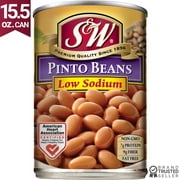 S&W Pinto Beans - Low Sodium - 15.5 oz. Can