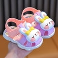 thumbnail image 2 of LYHaoo Girls Sandals Girls Sandals For Toddlers 1 3 Years Soft Comfortable Casual Walking Shoes Non Lightweight Breathable Everyday Wear Sizes 15 Little Kid(0-1 Years), 2 of 4