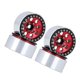 thumbnail image 2 of Buje de ruedas de llanta Beadlock 1,9 de Metal, 4 Uds., Compatible con coches teledirigidos 1/10, rojo, 2 of 5