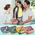 thumbnail image 5 of FFENYAN Compartmentalized Lunch Box Portable Plastic Partition Integrated Lunch Box Multi functional Light Food Bento Box, 5 of 5