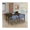thumbnail image 3 of Regency Kahlo 66 x 24 in. Training Seminar Table- Neo Walnut Top, Black Tapered Legs, 3 of 7