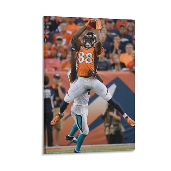 Demaryius Thomas Canvas Poster Print Photo Art Painting Canvas Poster Home Decorative Bedroom Modern Decor Posters Gifts 12x18inch(30x45cm)