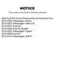 thumbnail image 2 of CMX Front Rear Ceramic Brake Pads Kit for Car Volkswagen Tiguan Jetta Audi Q3 Golf R Arteon S3 A3 Quattro KCX-100449, 2 of 9