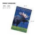 thumbnail image 5 of Lantern Press 1000 Piece Jigsaw Puzzle, The Adirondacks, New York, Moose at Night, 5 of 5