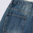 thumbnail image 5 of Cowsor Big Girls Adjustable Waist High Waist Wide Leg Loose Casual Jeans Comfortable Daily Wear Fashion Denim Trousers For 12-16 Years Old, 5 of 6
