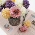 thumbnail image 5 of 12 piezas de flores artificiales, crisantemos artificiales de 4 colores, ramo de hortensias de seda para bodas, hogar, jardín, fiesta, oficina, longitud 25 cm, Versalles, 5 of 5