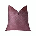 thumbnail image 1 of Almohada de lujo hecha a mano Plutus Boysenberry rosa y crema - Doble cara 20 "x 36" King Plutus PBRAZ274-2036-DP, 1 of 2