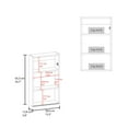 thumbnail image 4 of Black Engineered Wood Medicine Cabinet with Mirrored Door & 3 Shelves, Compact Bathroom Storage Organizer, 15.3"W x 5"D x 25.7"H, Colombia Made, Modern & Durable, 4 of 8