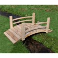 thumbnail image 1 of Shineco 4980N Cedar Garden Bridge - Natural, 4 ft., 1 of 4