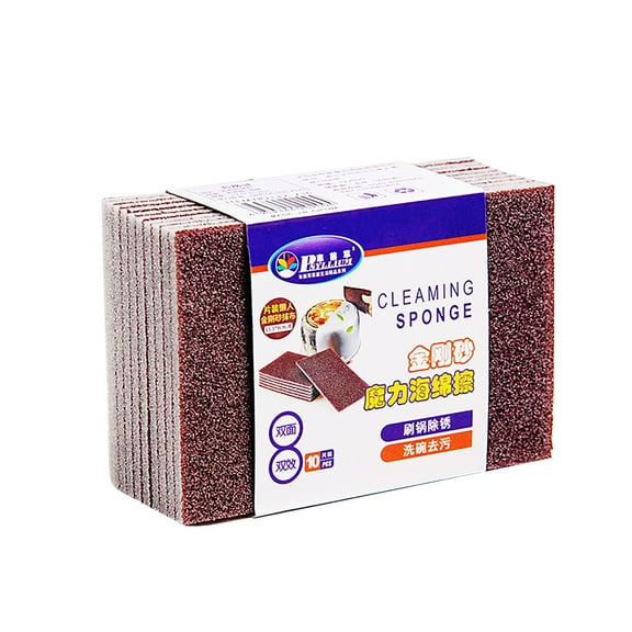 10PCS Carborundum Sponge, 5.3x3.5inch Quickly Cleaning Sponge, Emery Sponges, Kitchen Cleaning Tool