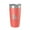Coral, variant on Santa Rosa Lake Map Tumbler Travel Mug Insulated Laser Engraved Coffee Cup New Mexico 20 oz Light Blue