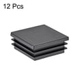 thumbnail image 3 of Uxcell 1.77''x1.77'' Tubing Plug Square Post End Caps for Handrail Stair Newel Guardrail Tube Black Plastic 12 Pcs, 3 of 3