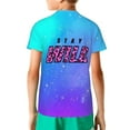 thumbnail image 4 of Ben Azelart Stay Wild Kids T-Shirt 3d Printed Graphic T-Shirts Boys And Girls Short Sleeve Shirts For Youth Kids X-Small, 4 of 7