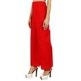 thumbnail image 3 of Bimba Womens Rayon Palazzo Pants Back Elastic Waist Full-Length Pajamas, 3 of 5
