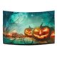 thumbnail image 4 of Tapiz de Arboles Y Calabazas Halloween ABPHQTO decoración colgante de pared 128x150 cm, 4 of 4