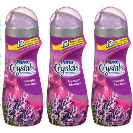 Purex Crystals In-Wash Fragrance Booster, Lavender Blossom, 18 Oz (Pack of 3)