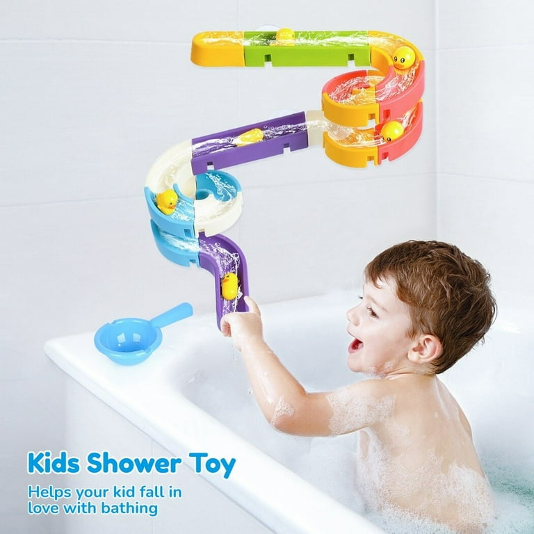 Bath Toys for Kids Ages 4-8, Wall Bathtub Toy Slide for Toddlers 3 4 5