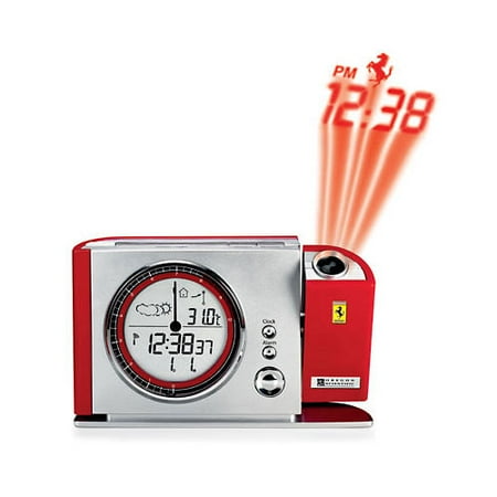 Oregon Scientific's Ferrari Maranello Projection Clock, Red