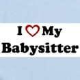 thumbnail image 2 of CafePress - I Love My Babysitter Infant Bodysuit - Baby Light Bodysuit, Size Newborn - 24 Months, 2 of 4