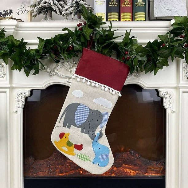 5 piezas de decoraciones navideñas, decoración colgante navideña, calcetines navideños, bolsas de regalo, decoraciones navideñas, adornos navideños