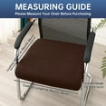 thumbnail image 2 of 4 Pack Coffee Waterproof Seat Covers for Dining Chairs,Removable Washable Anti-Dust Kitchen Chair Slipcovers,Stretch Upholstered Office Chair Seat Cushion Slipcovers Protectors, 2 of 6