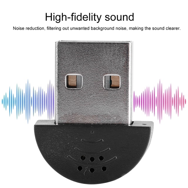 Microphone, Practical Black White Optional Simple USB Microphone For Computer PC For Laptop PC