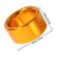 thumbnail image 2 of FENGGUIQU 10Ud Anillos De Aluminio Para Pies De Color Dorado Identificación Fácil, 2 of 6