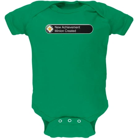 New Achievement Minion Created Funny Soft Baby One Piece