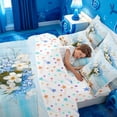 thumbnail image 5 of meiyoeat Beach Floral Vase 7-Piece Twin Bedding For Boys,Shell Print Bedding Comforter Set,Colorful Stars Reversible, 5 of 7