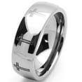 thumbnail image 3 of Silver Tungsten Cross Ring, 3 of 6