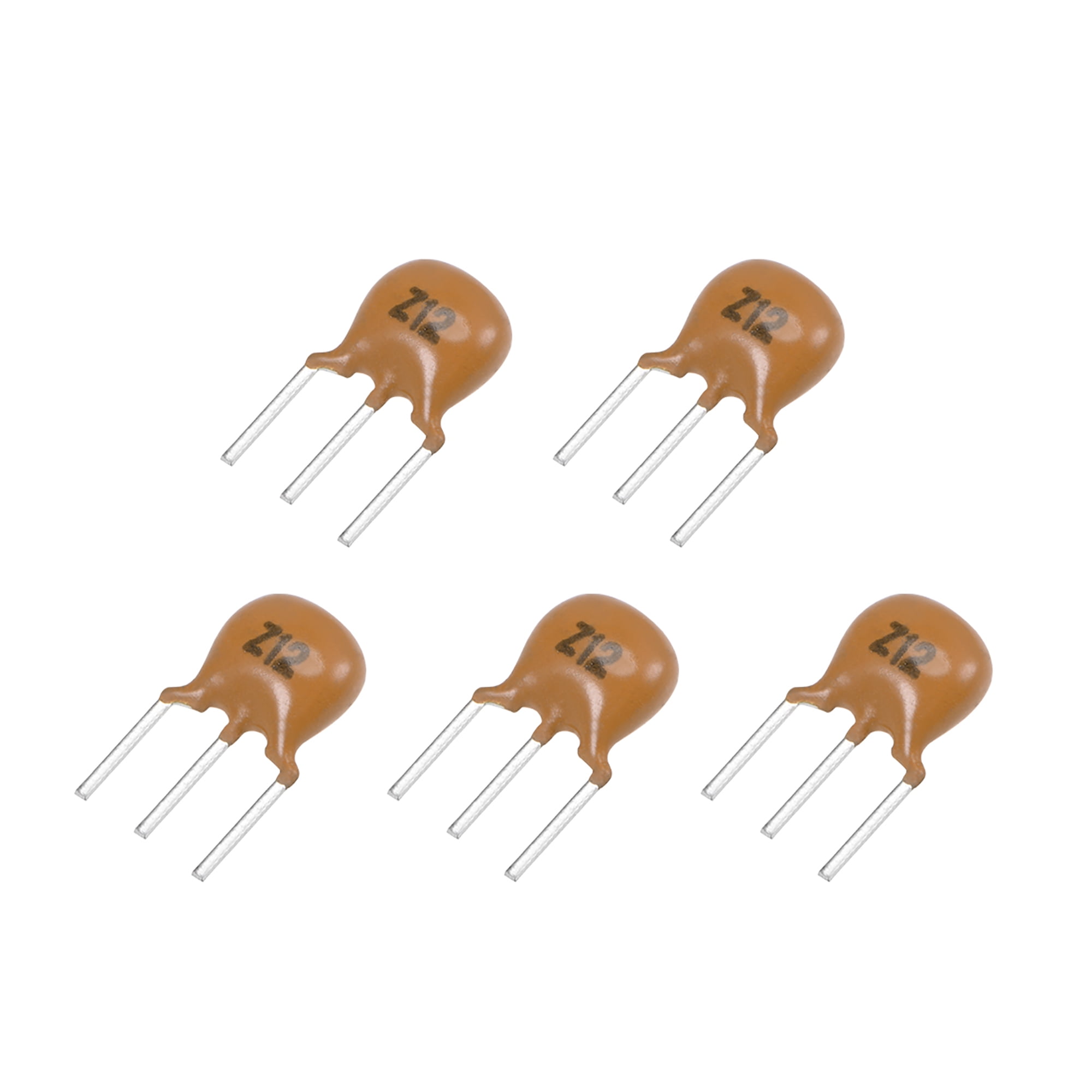 Ceramic Resonator Crystal Oscillator 12MHz 3 Pin DIP, Yellow 5 Piece