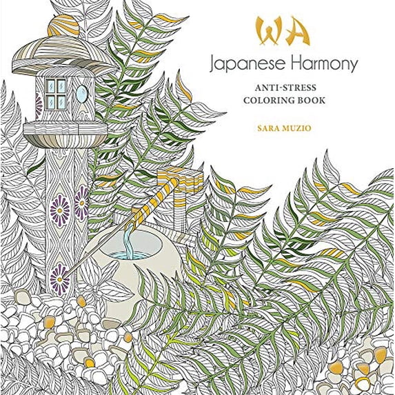 Pre-Owned Japanese Harmony Coloring Book: Anti-Stress Coloring Book (Dover Adult Coloring Books), 9780486846217, 0486846210, Paperback, Illustrated edition