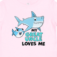 thumbnail image 4 of Inktastic My Great Uncle Loves Me with Cute Sharks Boys or Girls Baby T-Shirt, 4 of 5