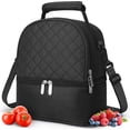 thumbnail image 1 of Bolsa de Almuerzo Dos Pisos Aislamiento Lonchera para Mujer y Hombre Loncheras Térmica Impermeable y a Prueba de Fugas Correa de Hombro Ajustable Bolsa de Almuerzo Grande para Trabajo Escuela y Picnic, 1 of 4