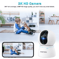 thumbnail image 2 of FEBFOXS 2K Baby Monitor Indoor Security Camera for Home Security, 2 of 6