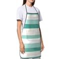 thumbnail image 5 of Anti-Fouling Belt Pocket Elasticated Apron - Non-Slippery Non-Fading Non-Shrinking Non-Crinkly Water-Repellent Lightseagreen Stripe_4, 5 of 8
