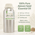 thumbnail image 3 of GreenHealth Ajowan Seed Essential Oil, 16 fl oz, 100% Pure Essential Oil, Aluminum Bottle with Locking Cap, 3 of 10