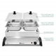 thumbnail image 1 of Servidor Buffet 2 Bandejas Elite Gourmet EWM-6144 Acero Inox, 1 of 2