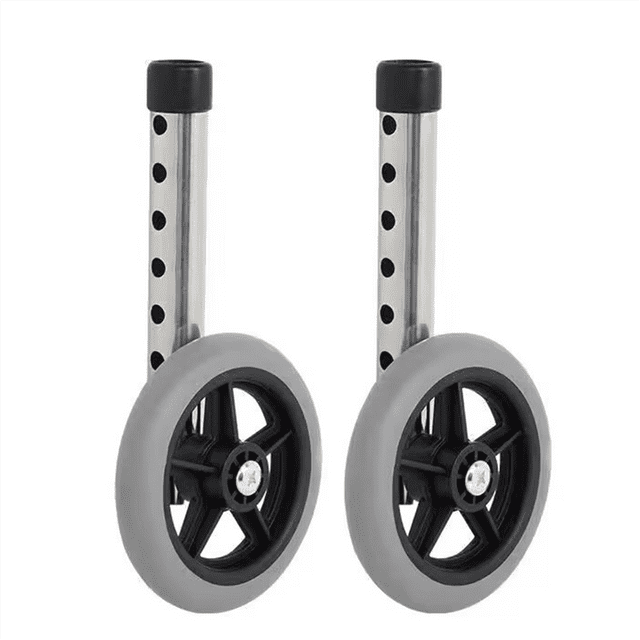 Roue de Déambulateur, Roues de Déambulateur de Remplacement 5 Pouces, Roues pour Déambulateurs pour Aînés 1 Paire, Roues de Déambulateur et Pieds de Déambulateur,2 x Roue de Déambulateur