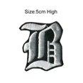 thumbnail image 1 of Gothic Letters Embroidery Iron On Patches Color Optional Alphabet Appliques For Clothing Decor, 1 of 6