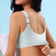 thumbnail image 4 of Sujetador deportivo sin aros ajustable color nude para mujer - Sin aros de acero, tallas grandes, 4 of 7