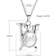 thumbnail image 2 of Cremation Jewelry for Ashes for Women Men Drum Set Microphone Drumsticks Music Urn Necklace Memories Lockets Keepsake Urn Pendant for Human Pet Ashes, 2 of 5