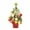 F, variant on Mini Christmas Tree, LED Light Tabletop Christmas Tree, Small Christmas Tree with Lights for Home Office Decor, 50Cm Artificial Xmas Tree with Battery-Operated Lights for Christmas Decorations