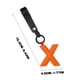 thumbnail image 4 of Colgante de llavero de cuero con letra inglesa, accesorios de llavero de coche, creativo, colgante, 4 of 4