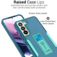 thumbnail image 5 of CoverON For Samsung Galaxy S22 Phone Case, Military Grade Heavy Duty Full Body Kickstand Cover - Turquoise, 5 of 9