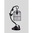 thumbnail image 5 of ORE International 17.5" Iris Black Butterfly Garden Metal Table Lamp, 5 of 6