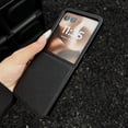 thumbnail image 4 of Decase Shockproof PU Leather Phone Case Compatible with Motorola Razr+ 2024, Textured Lychee Grain Hard PC Back Cover, Slim Fit Anti-Scratch Protective Shell for Women & Men,Black, 4 of 6