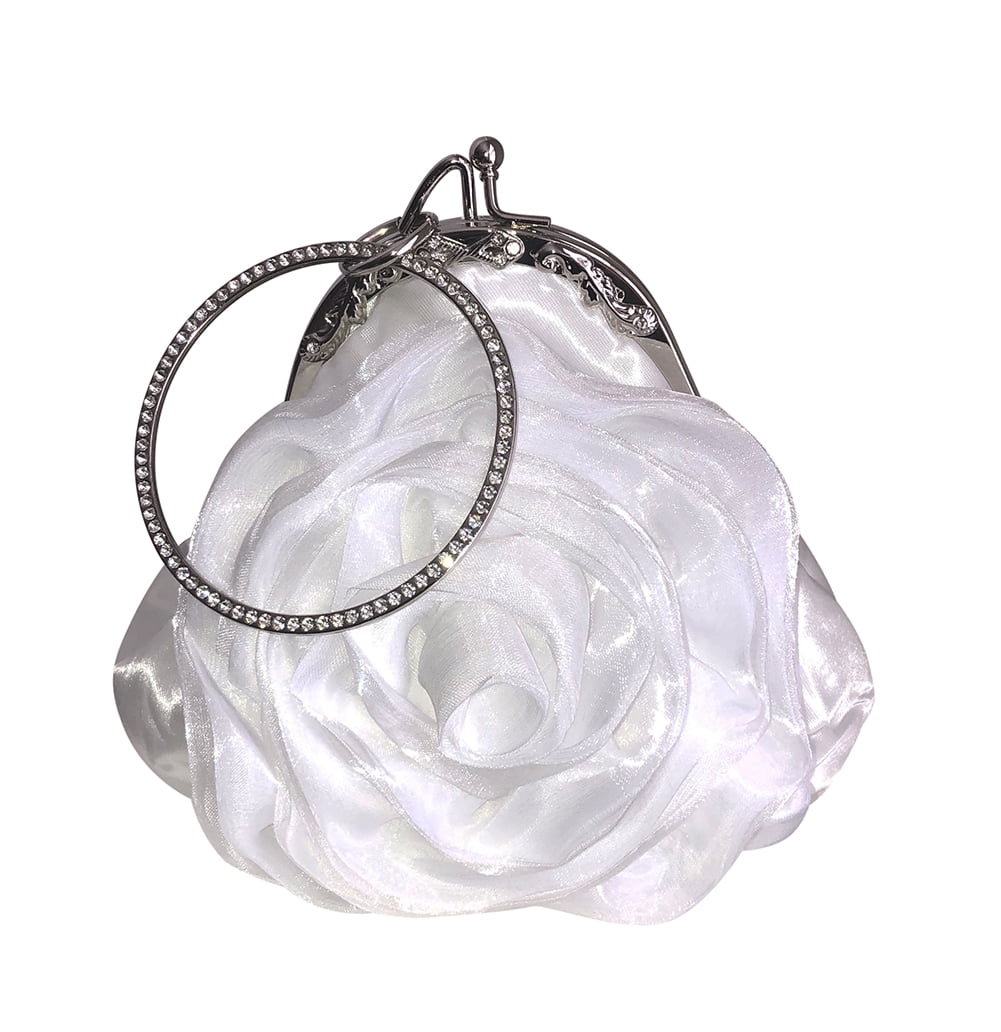 Small white clutch purse Clearance